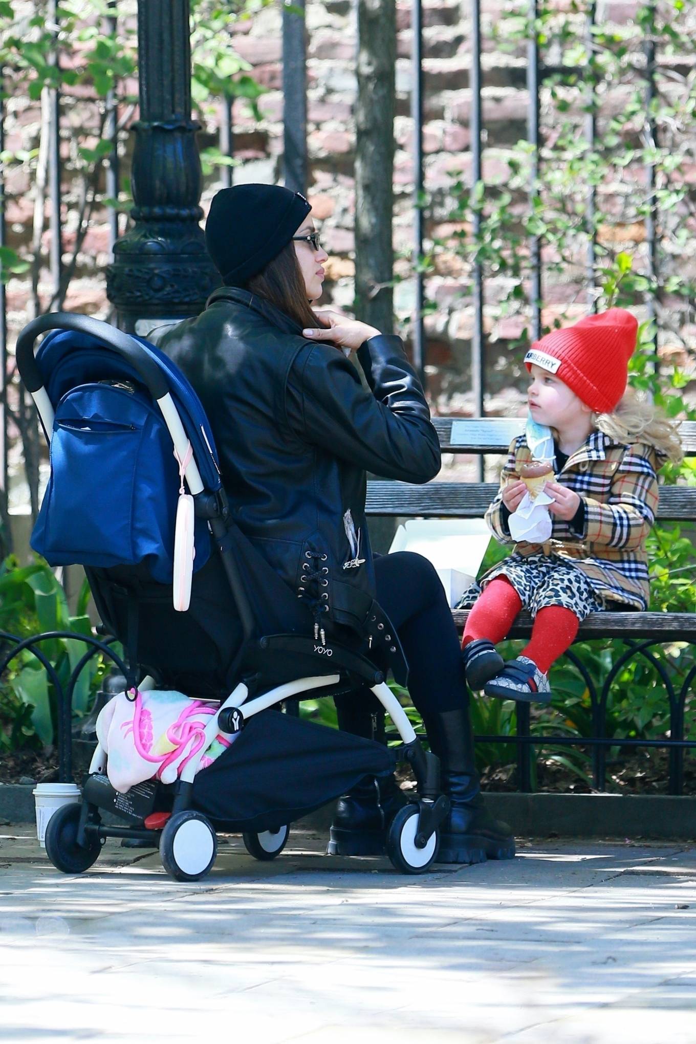 Irina Shayk â€“ Seen out with her daughter in New York