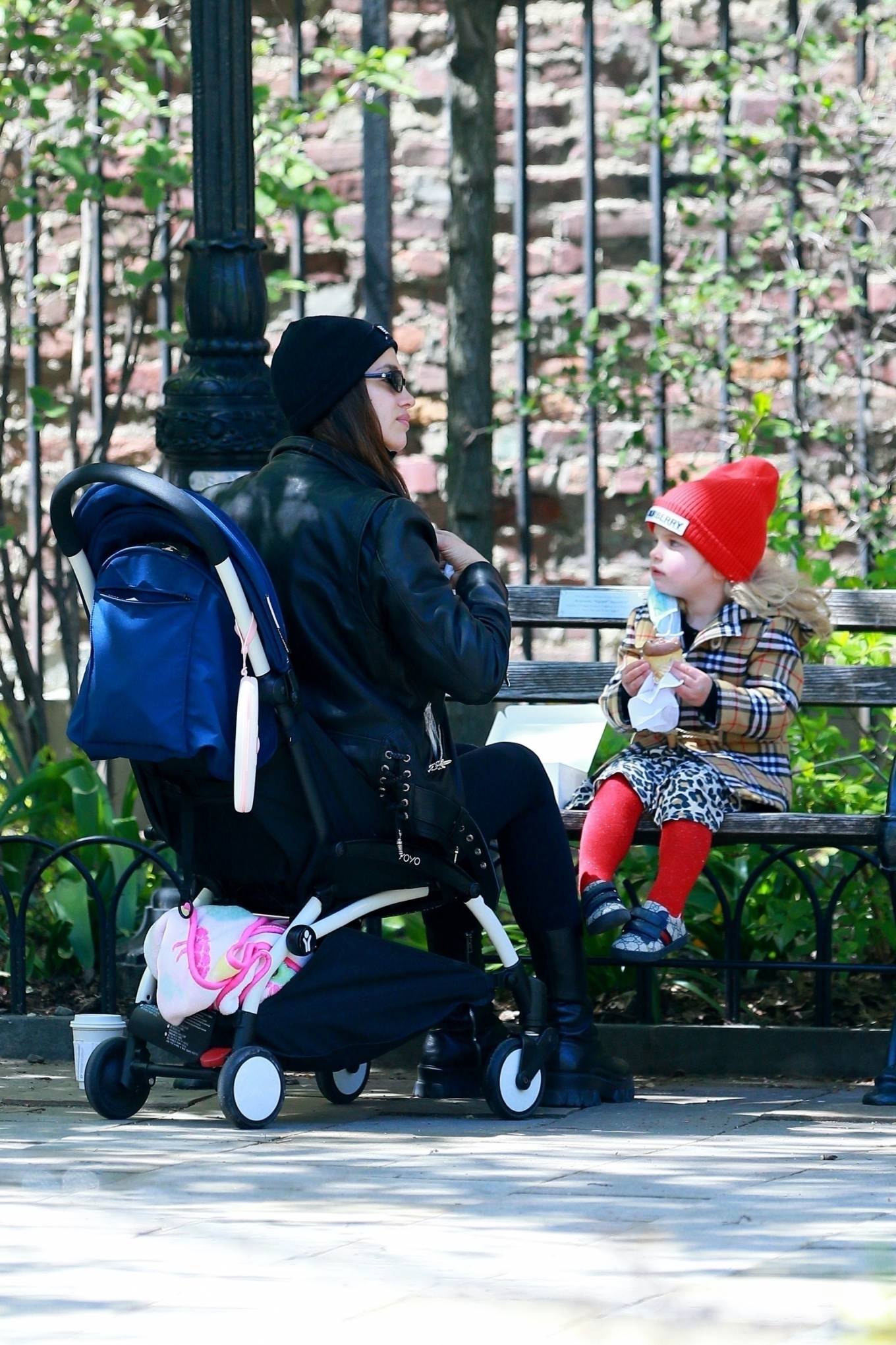 Irina Shayk â€“ Seen out with her daughter in New York