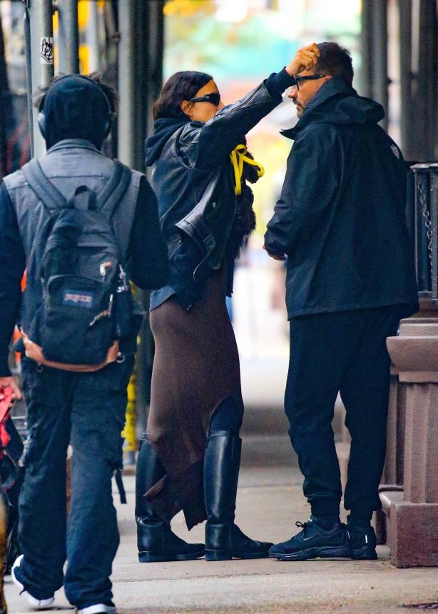 Irina Shayk - Spotted with a mysterious guy in New York