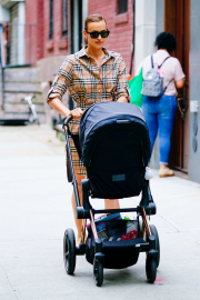 Irina Shayk with her daughter in New York City