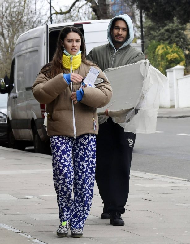 Iris Law - With her boyfriend Jyrrel Roberts out in London