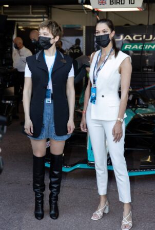 Iris Mittenaere and Léa Seydoux - Celebrities attend the Monaco E-Prix 2021