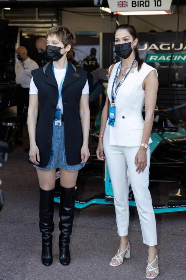 Iris Mittenaere and Léa Seydoux - Celebrities attend the Monaco E-Prix 2021