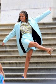 Isabela Moner - Poses for Stylish Photoshoot on the Steps of City Hall in NYC