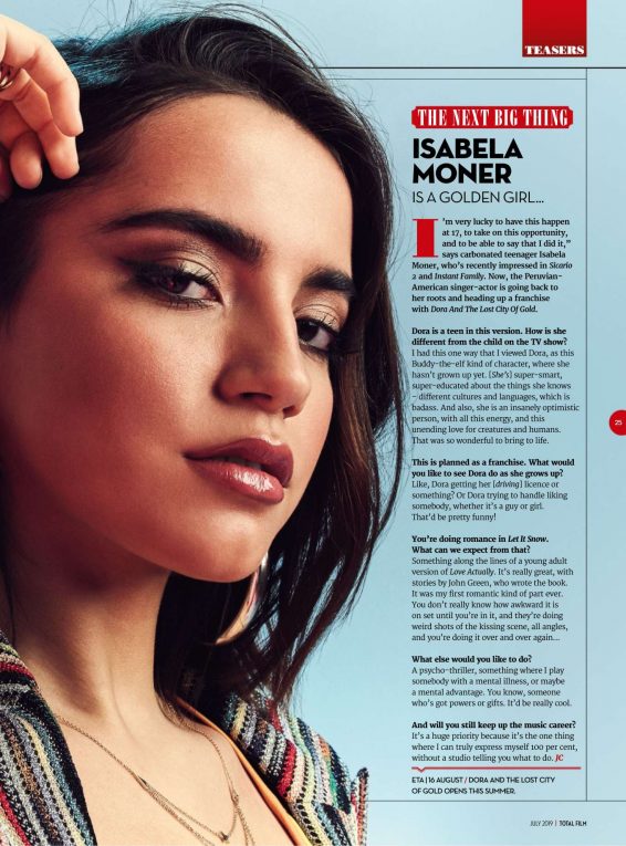 Isabela Moner - Total Film Magazine (July 2019)