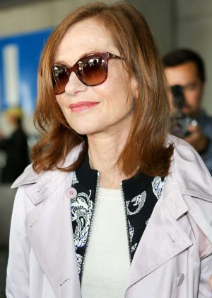 Isabelle Huppert Arrives at Nice Airport in Cannes