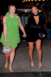 Iskra Lawrence and Camille Kostek - Arriving at Tao in New York
