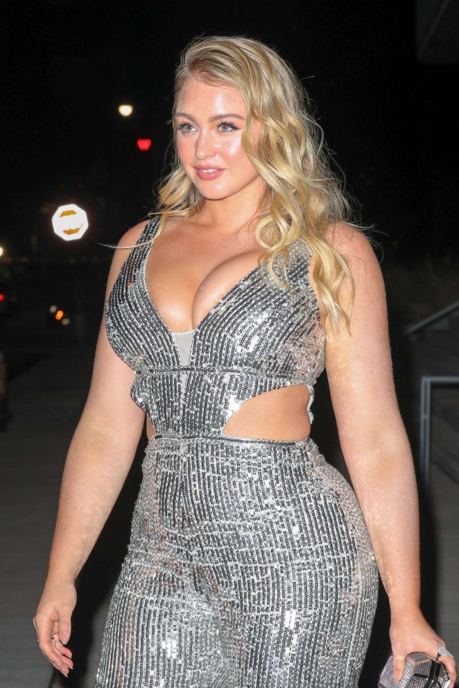 Iskra Lawrence - Arriving at 2018 Grammy's after party in New York City