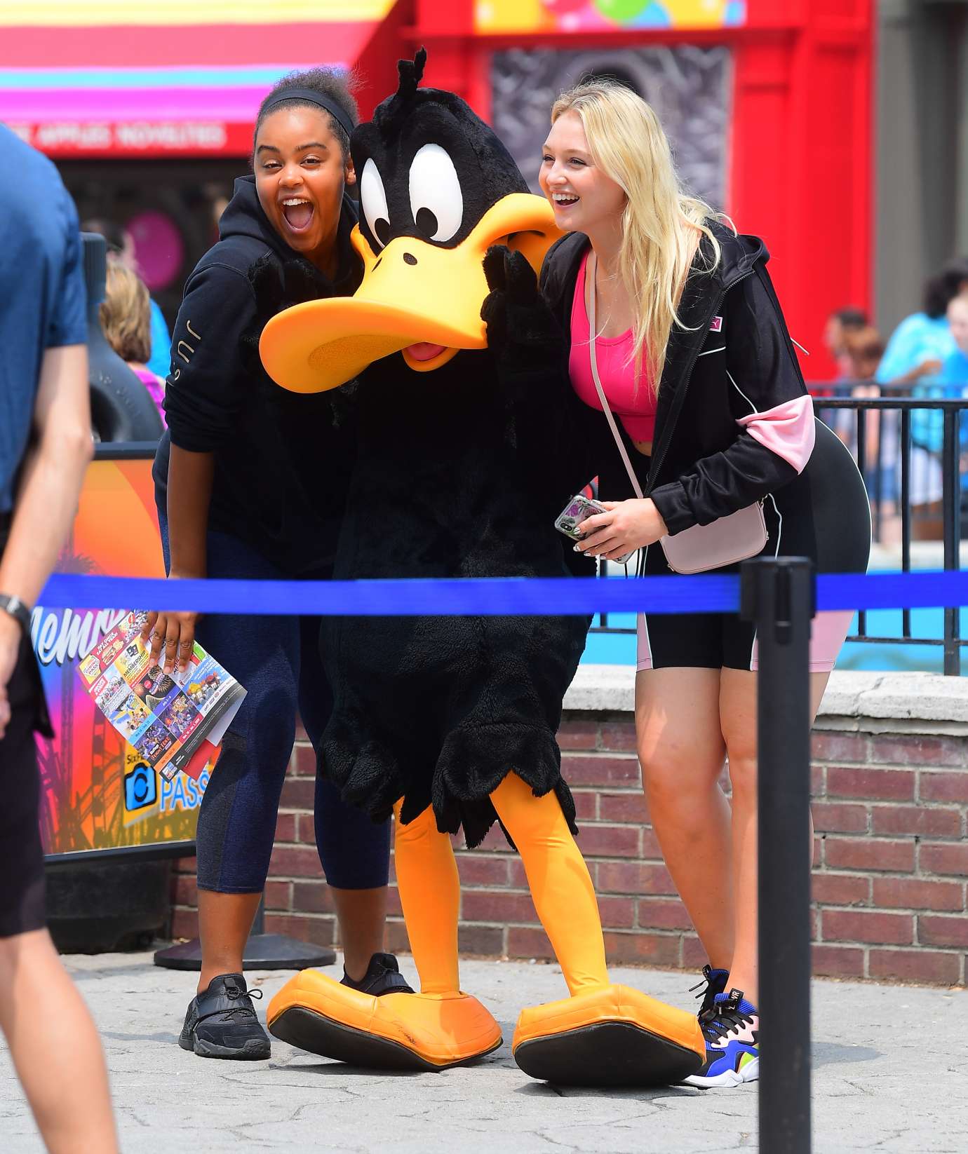 Iskra Lawrence at Six Flags Great Adventure in New Jersey