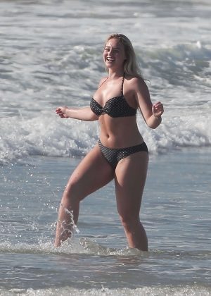 Iskra Lawrence - Bikini Photoshoot at Venice Beach in California