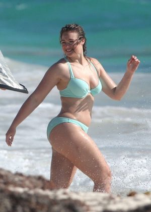 Iskra Lawrence in Bikini and Swimsuit - Aerie Photoshoot in Tulum