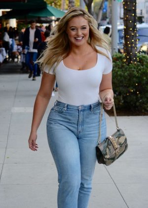 Iskra Lawrence in Jeans - Out in Beverly Hills