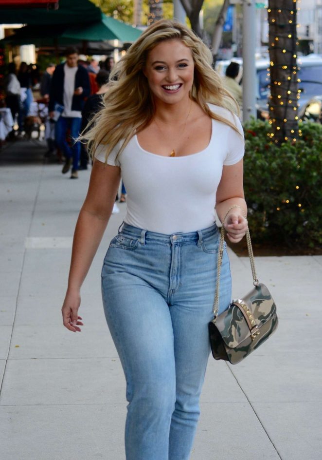 Iskra Lawrence in Jeans - Out in Beverly Hills