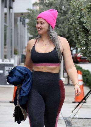 Iskra Lawrence in Spandex - Out in Miami