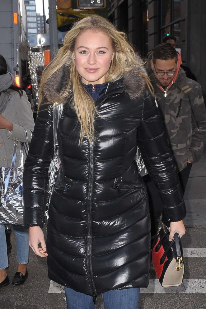 Iskra Lawrence out in New York