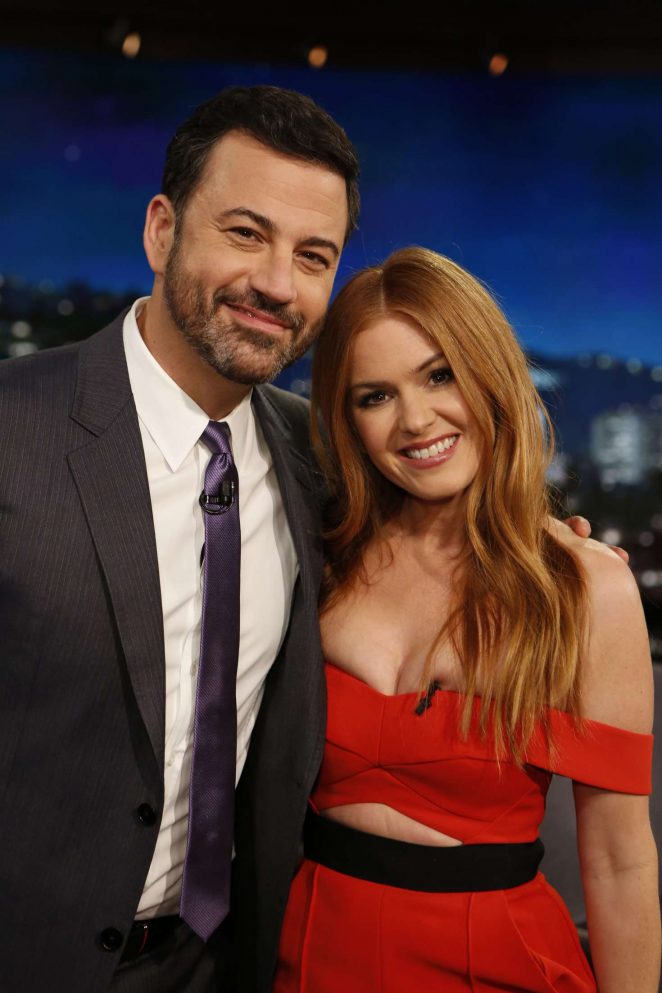 Isla Fisher at Jimmy Kimmel Live! in Los Angeles