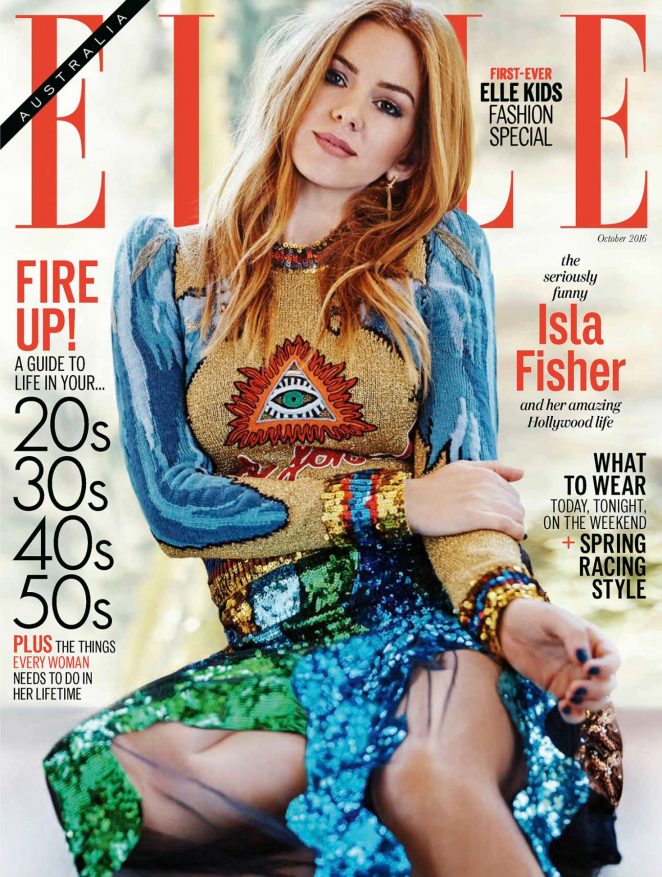 Isla Fisher - Elle Australia Magazine (October 2016)