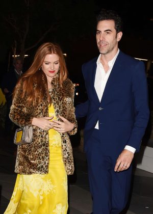 Isla Fisher With Sacha Baron Cohen out in Los Angeles