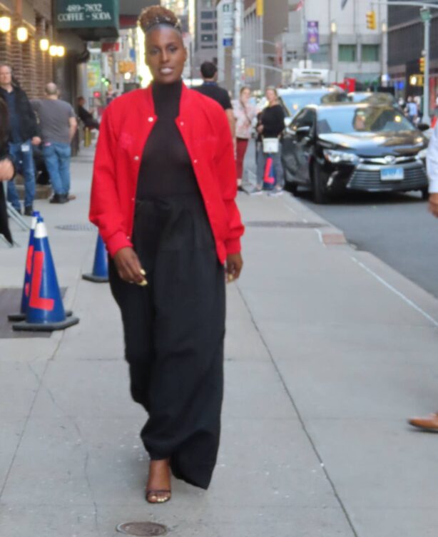 Issa Rae - Seen after The Late Show with Stephen Colbert in New York