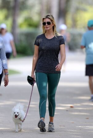 Ivanka Trump - Steps out for a walk in her Miami Community