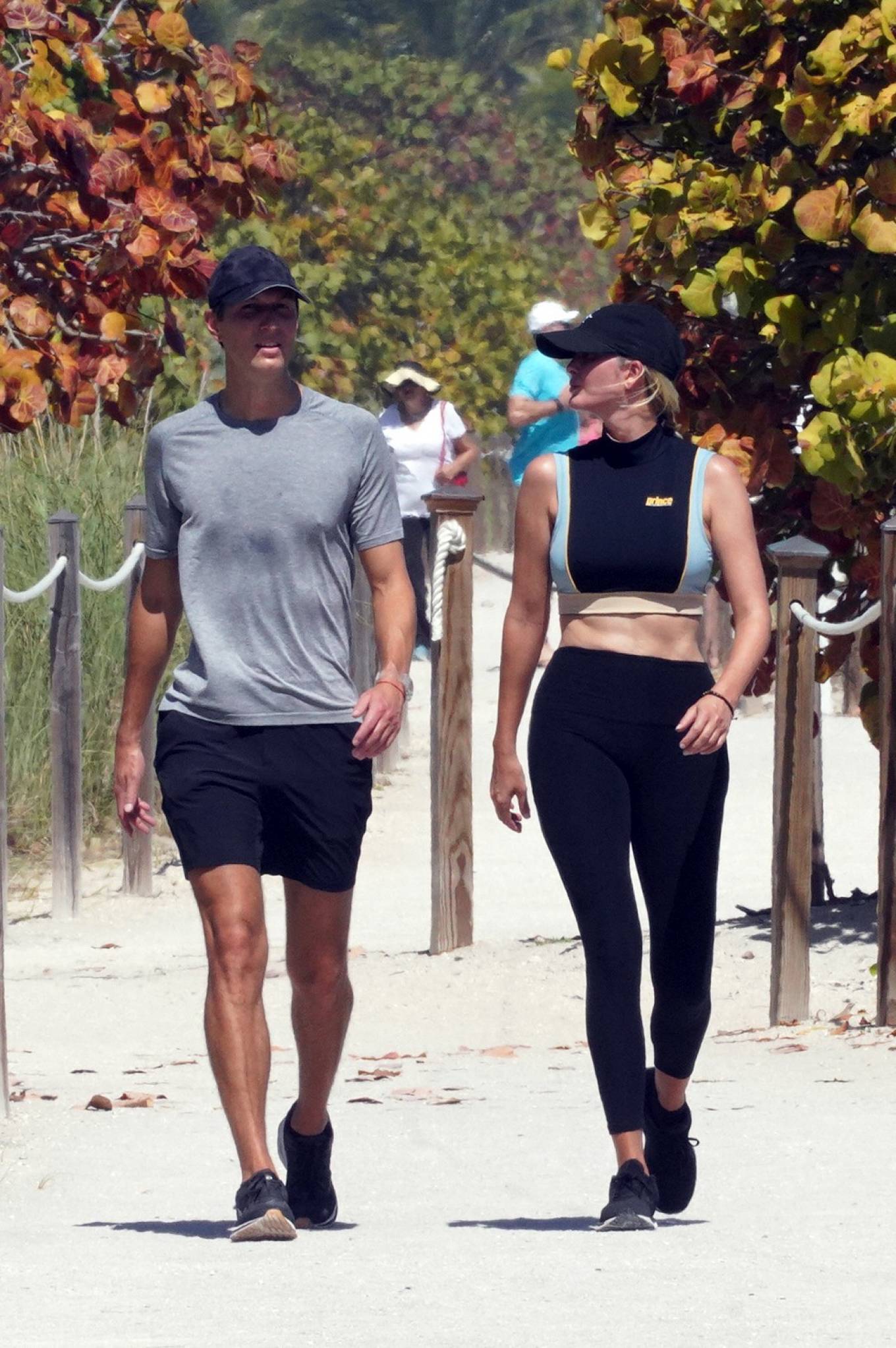 Ivanka Trump 2022 : Ivanka Trump – With husband Jared Kushner on a beach jog in Miami-01