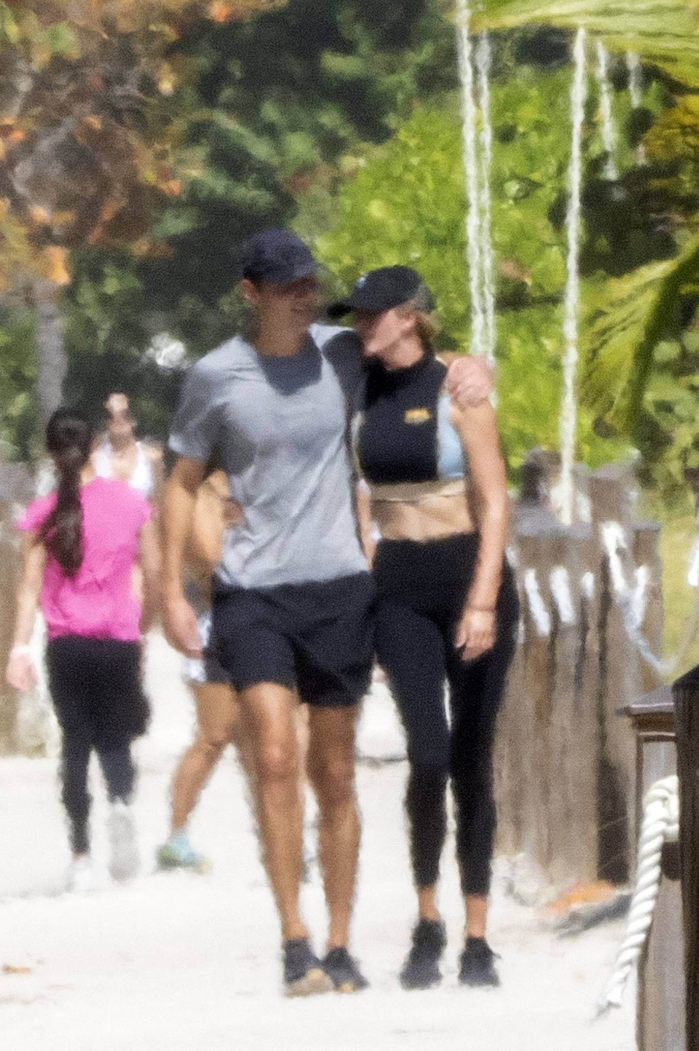 Ivanka Trump 2022 : Ivanka Trump – With husband Jared Kushner on a beach jog in Miami-06