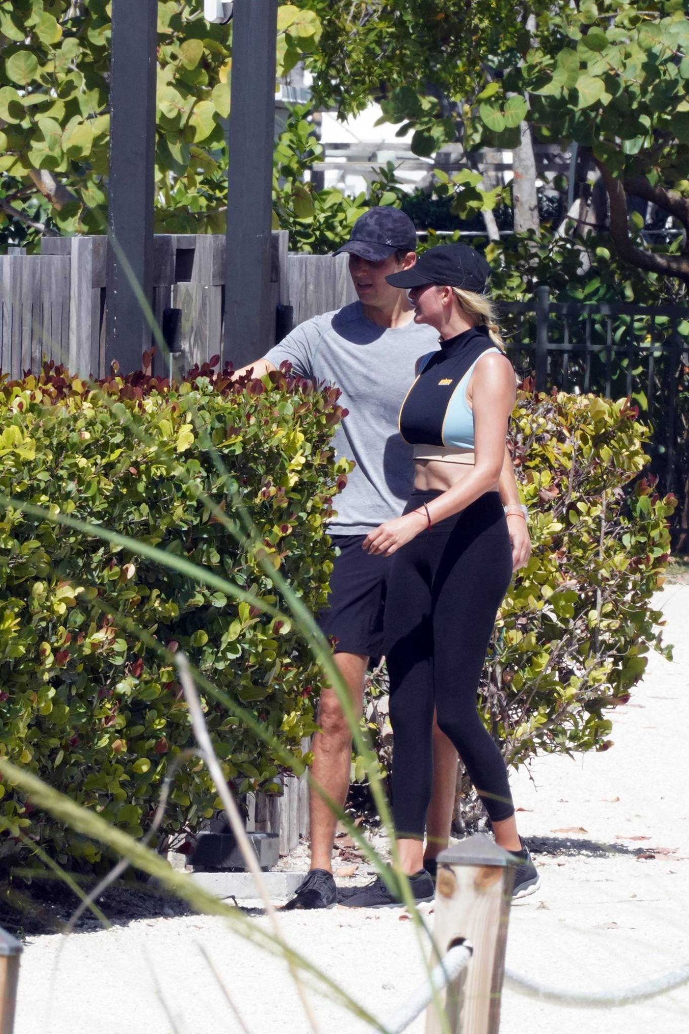 Ivanka Trump 2022 : Ivanka Trump – With husband Jared Kushner on a beach jog in Miami-09