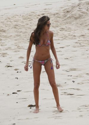 Izabel Goulard Hot in Bikini on the beach in St Barth