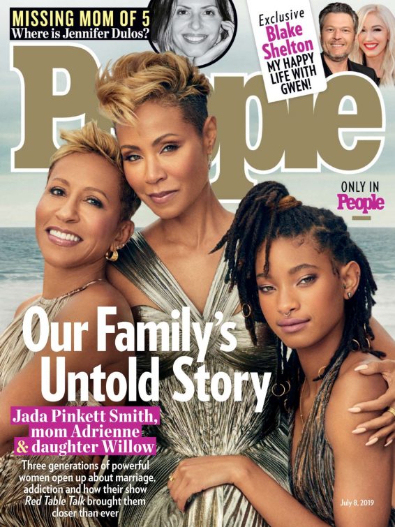 Jada Pinkett and Willow Smith and Adrienne Banfield Norris - People Magazine (July 2019)