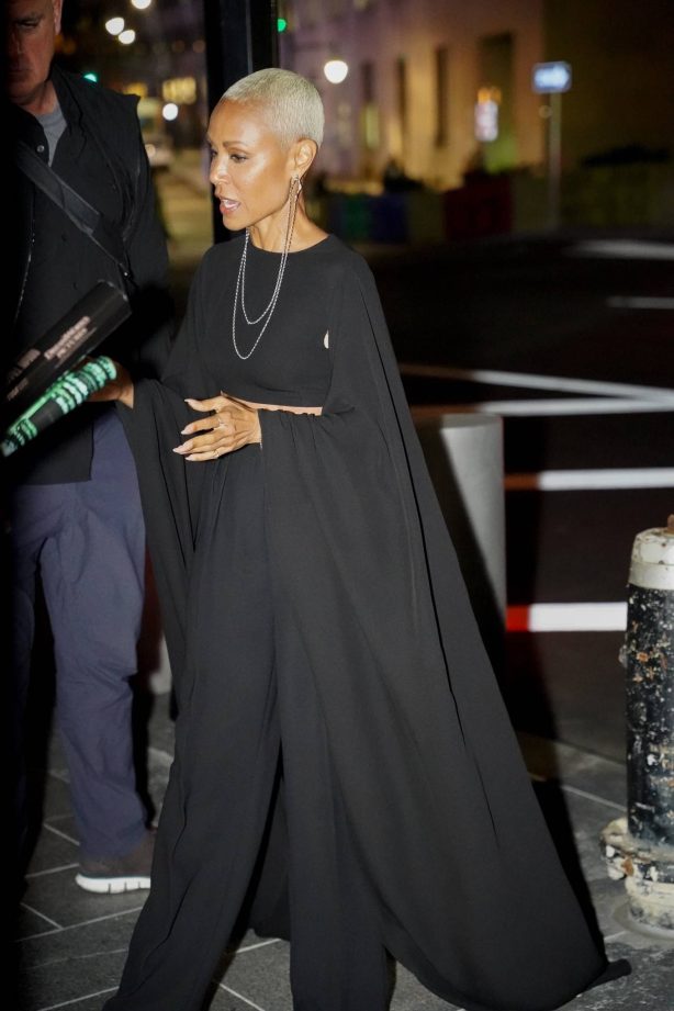 Jada Pinkett Smith - Arriving at The Late Show with Stephen Colbert in New York