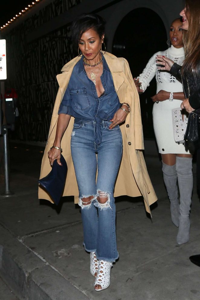 Jada Pinkett Smith - Seen after dining at Craig's Restaurant in West Hollywood