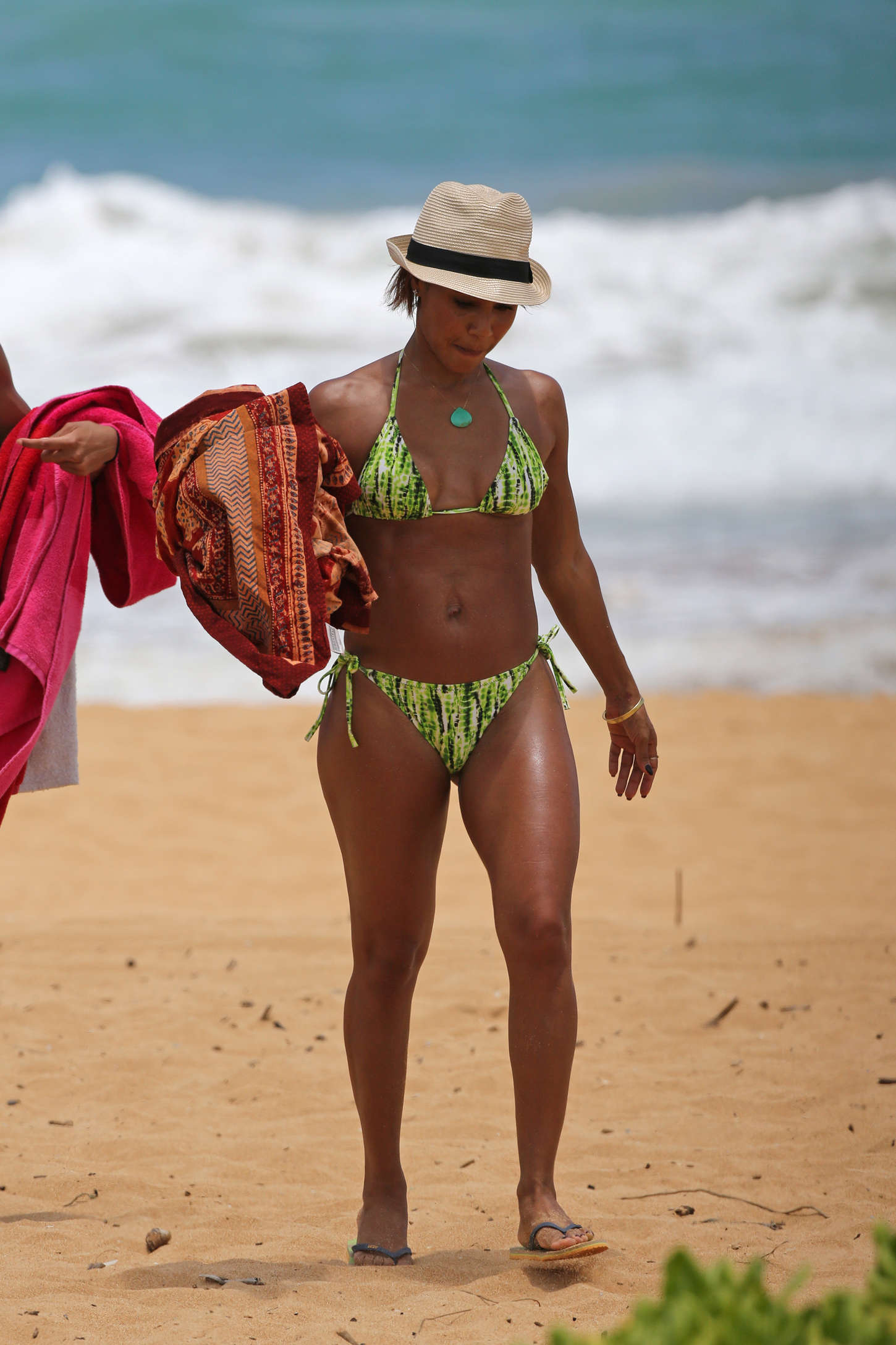 Jada Pinkett Smith 2015 : Jada Pinkett Smith in Green Bikini -18. 