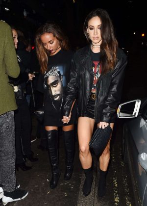 Jade Thirlwall in Short Skirt at Paper Night Club in London