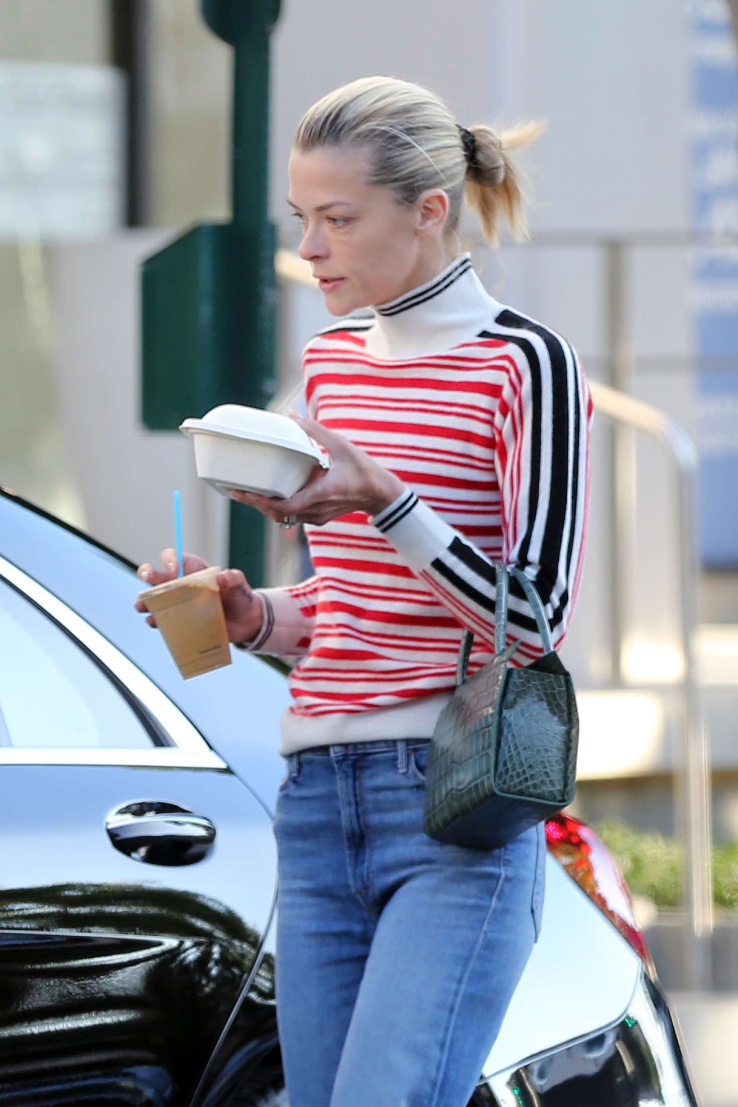 Jaime King in Jeans - Out in Los Angeles