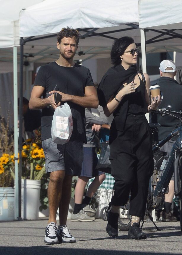Jaimie Alexander - Seen with writer director David Raymond at a Farmers Market in Los Angeles