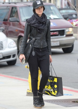 Jaimie Alexander - Shopping at Zadig and Voltaire