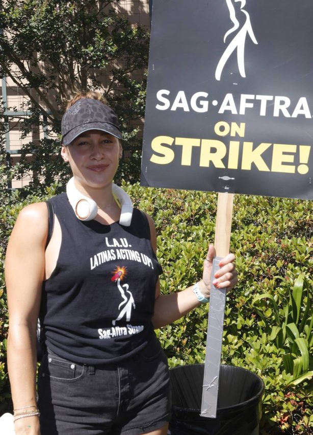 Jaina Lee Ortiz - Photograped at the SAG-AFTRA Strike in Burbank