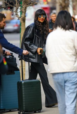 Jameela Jamil - Arriving at the Crosby Hotel in New York