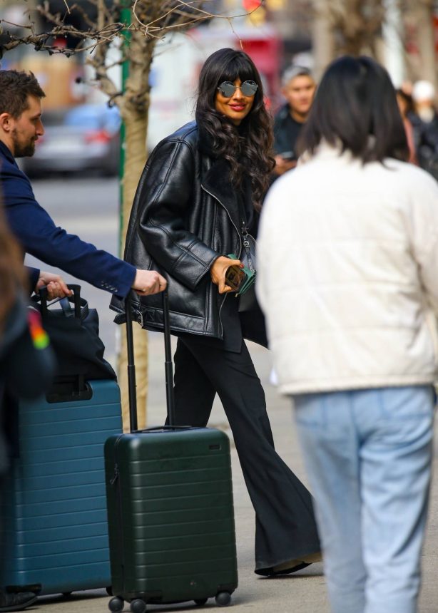 Jameela Jamil - Arriving at the Crosby Hotel in New York