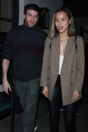 Jamie Chung and Bryan Greenberg at Madeo Restaurant in Beverly Hills