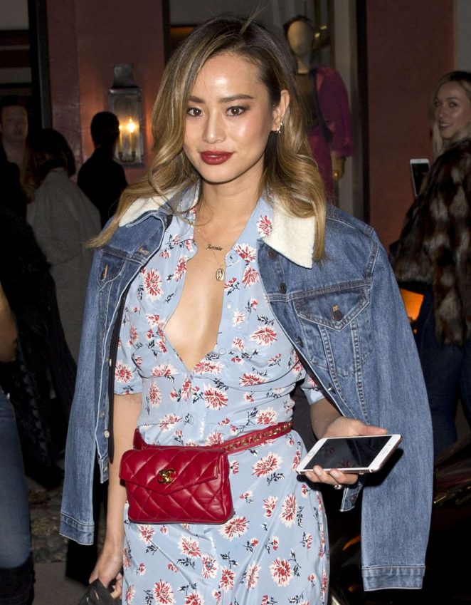Jamie Chung at 'Veronica Beards' Boutique store in West Hollywood