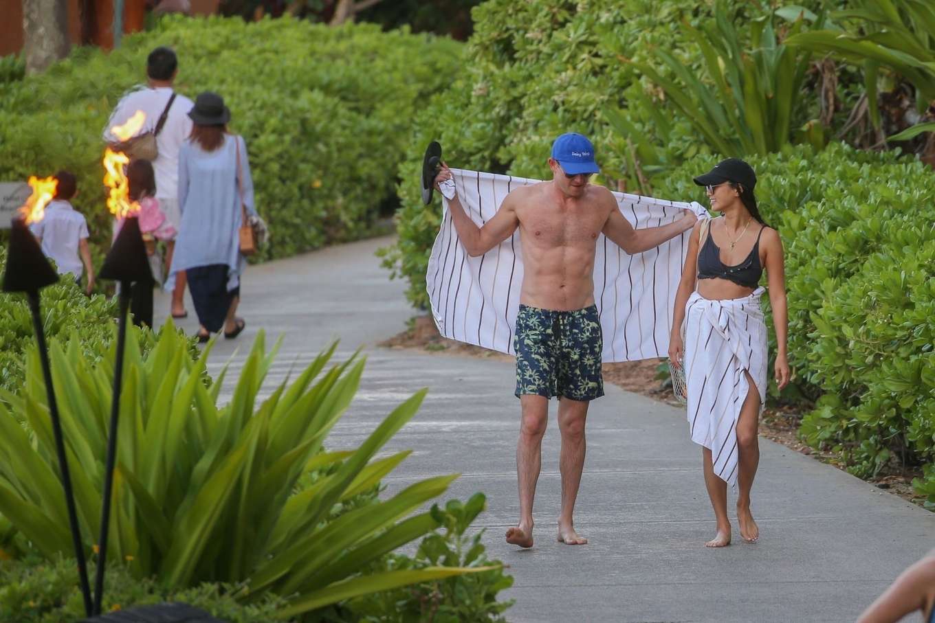 Jamie Chung â€“ In bikini filming in Hawaii