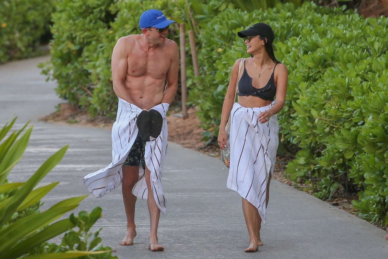 Jamie Chung â€“ In bikini filming in Hawaii