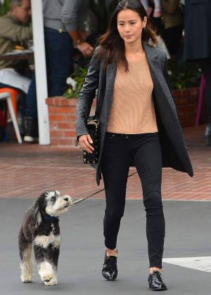 Jamie Chung - Outside Fred Segal Cafe in Los Angeles