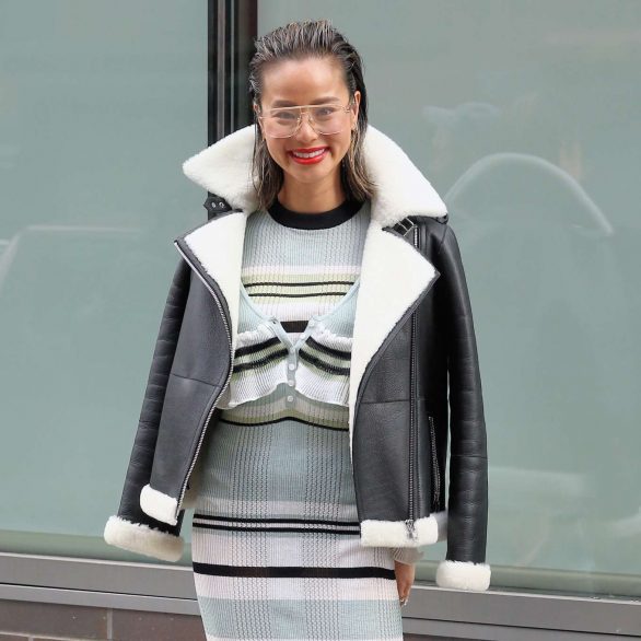 Jamie Chung - Possing outside during New York Fashion Week 2020