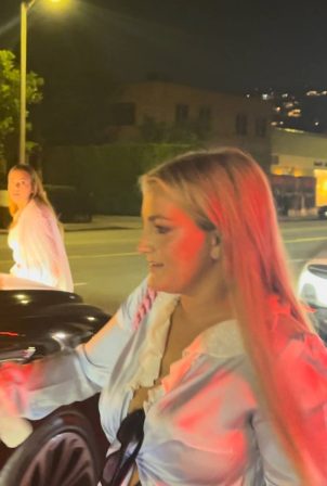 Jamie Lynn Spears - Seen after dinner at Catch Steak in West Hollywood