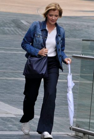 Jane Danson - out in Manchester