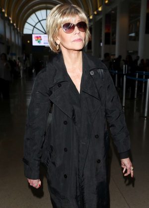 Jane Fonda at LAX International Airport in LA