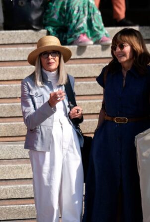 Jane Fonda - With Diane Keaton on set of 'Book Club 2' in Venice - Italy