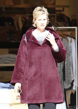 Jane Lynch at Christmas shopping at The Grove in Hollywood